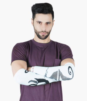 Unisex Cotton Dragon Printed Arm Sleeves