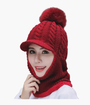 Pom Pom Ladies Monkey Cap