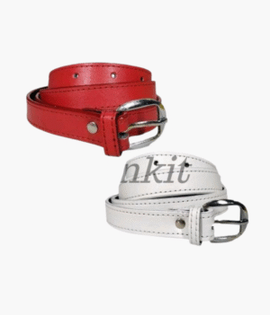 PU Leather Women Belts Pack of 2