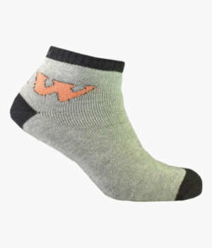 W Patterned Ankle Length Towel Socks