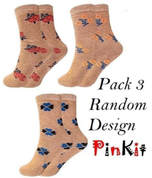 Woolen Women Designer Thumb Socks