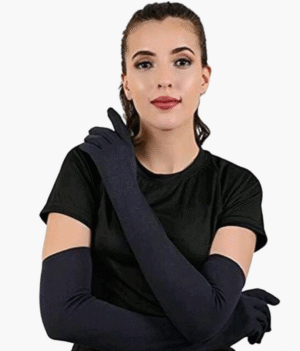 Unisex Solid Cotton Full Hand Gloves
